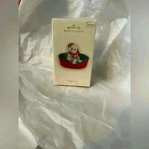 HALLMARK KEEPSAKE 2007 PUPPY LOVE DOG 17TH IN SERIES CHRISTMAS TREE ORNAMENT NEW